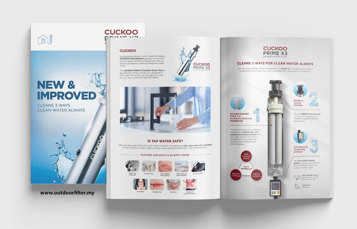 CUCKOO Outdoor Filter Prime X3 Brochure Cuckoo Outdoor Water Filter